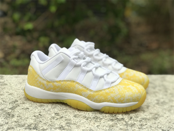 Wmns Air Jordan 11 Low 'Yellow Snakeskin'