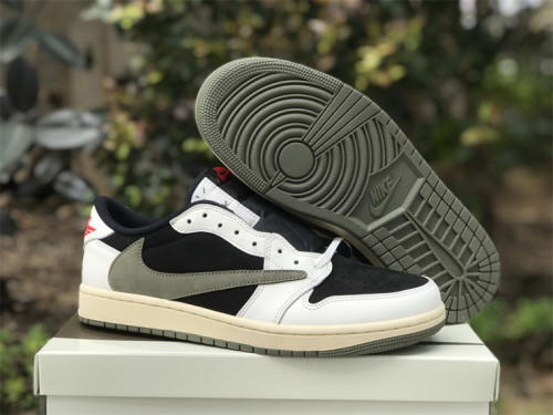 Authentic Travis Scott x Air Jordan 1 Low WMNS “Olive”