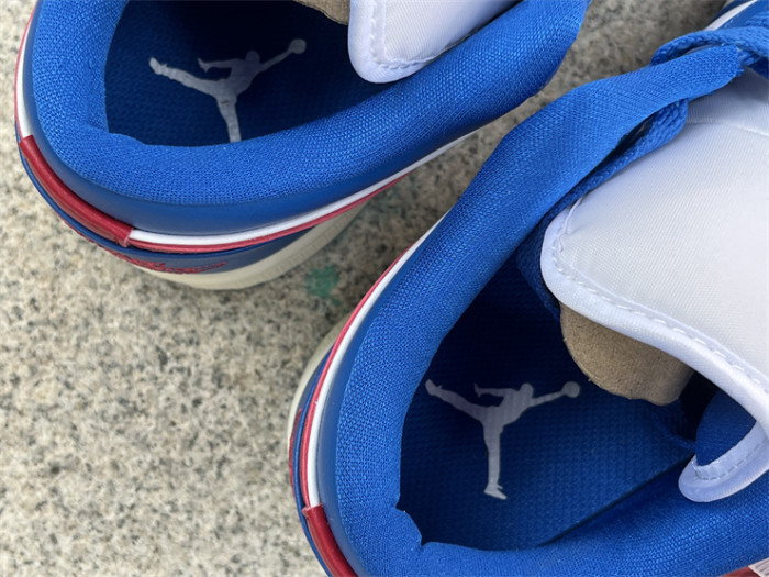 WOMEN Jordan 1 Low Sport Blue Gym Red