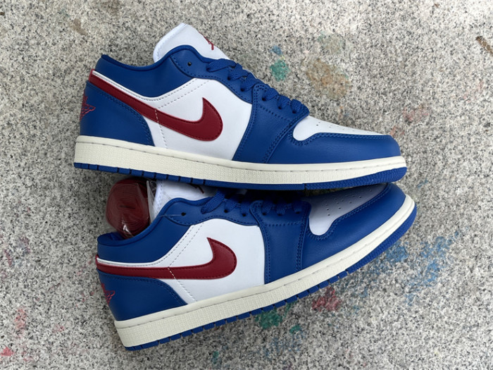 Jordan 1 Low Sport Blue Gym Red