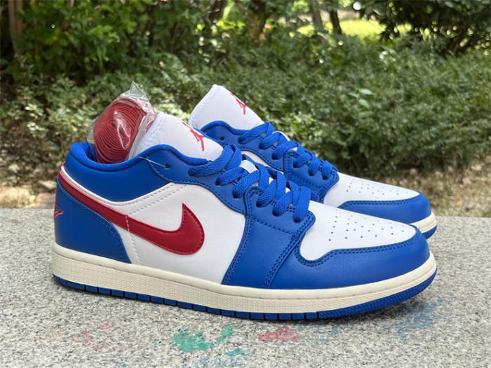 WOMEN Jordan 1 Low Sport Blue Gym Red