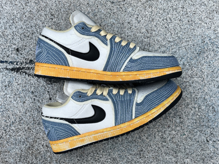 Jordan 1 Low SE WRMK Sashiko Denim