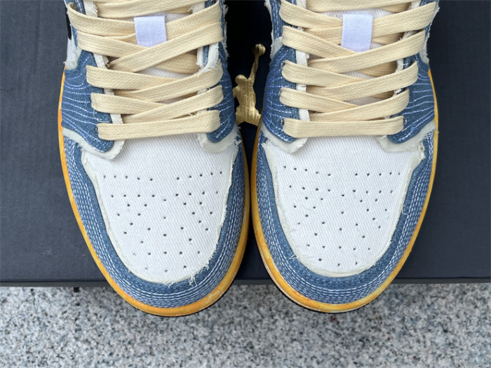 Jordan 1 Low SE GS WRMK Sashiko Denim