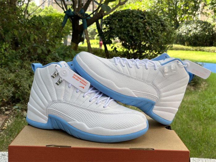 Jordan 12 Retro White University Blue