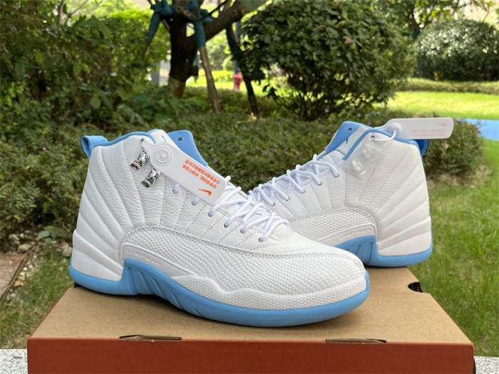 Jordan 12 Retro White University Blue