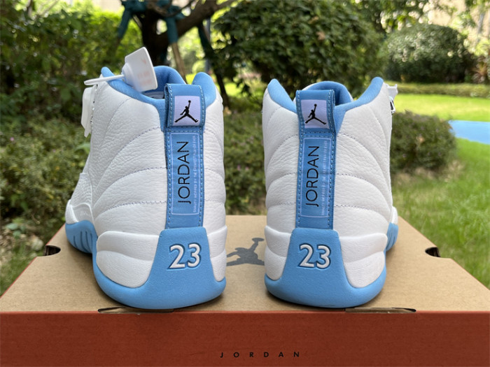 Jordan 12 Retro White University Blue