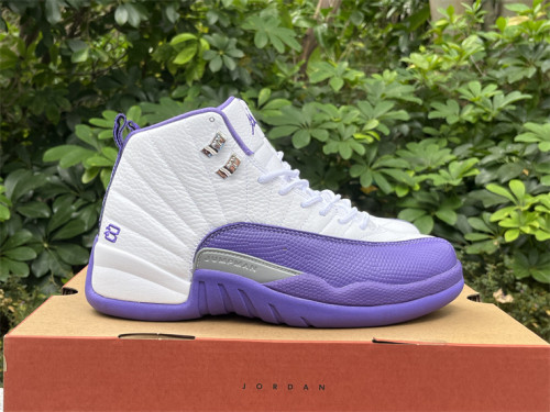 Air Jordan 12 White purple
