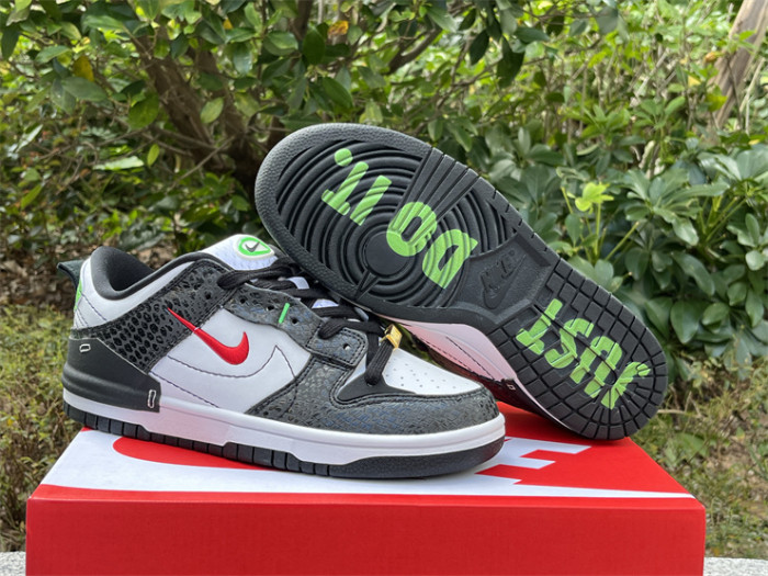 Dunk Low Disrupt 2 'Just Do It - Black Snakeskin'