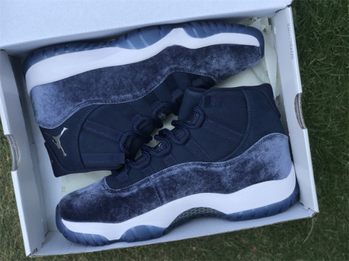 Authentic Air Jordan 11 Velvet “Midnight Navy” Women Shoes