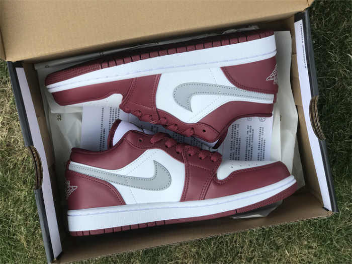 Authentic Air Jordan 1 Low Bordeaux