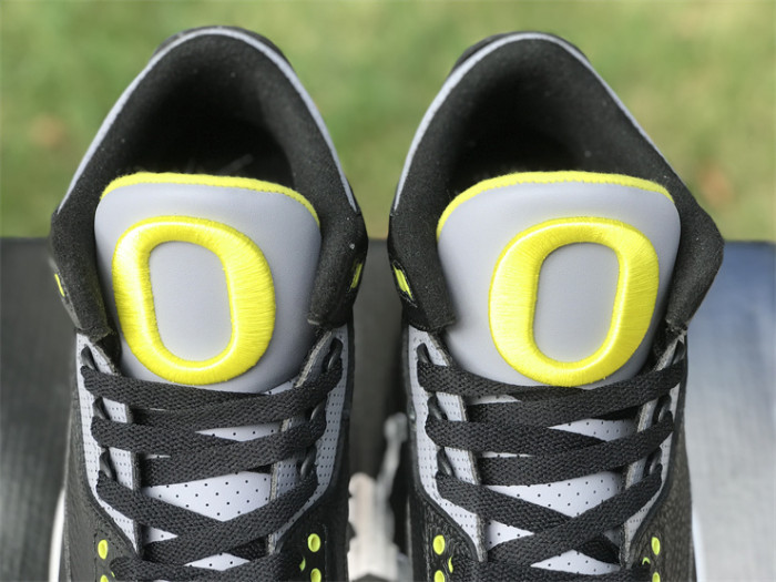 Authentic Air Jordan 3 Oregon Ducks Black (restock)