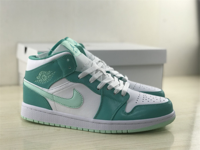 Authentic Air Jordan 1 Mid “Marine Green”