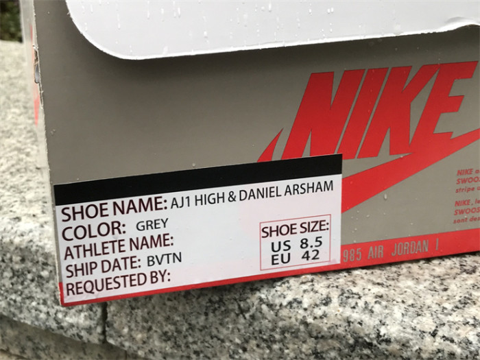 Authentic Daniel Arsham x AJ1 Hi