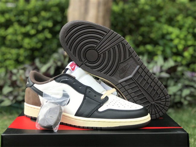 Authentic Travis Scott x Air Jordan 1 Low Dark Mocha GS