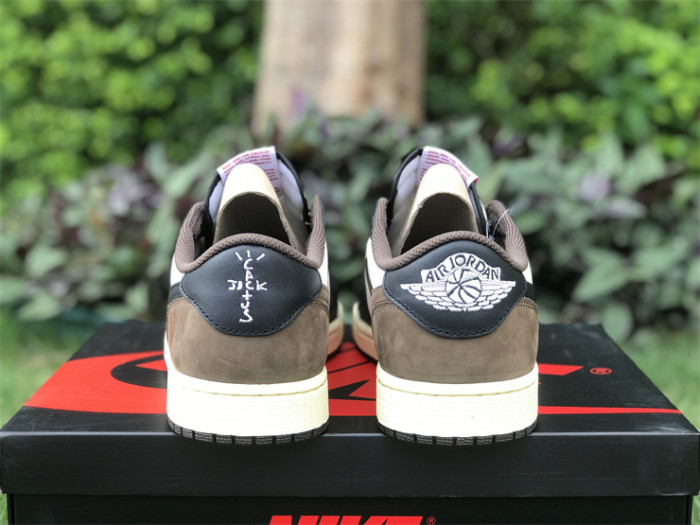 Authentic Travis Scott x Air Jordan 1 Low Dark Mocha