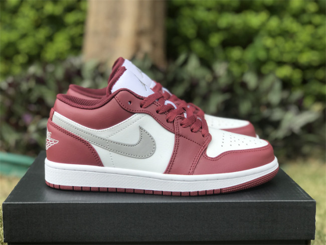 Authentic Air Jordan 1 Low Bordeaux