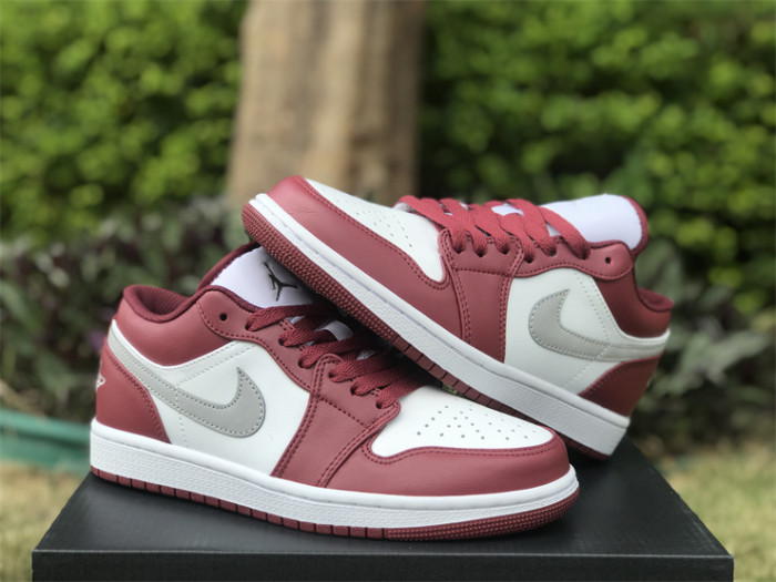 Authentic Air Jordan 1 Low Bordeaux