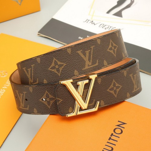 Super Perfect Quality LV Belts(100% Genuine Leather Steel Buckle)-4522