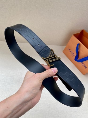 Super Perfect Quality LV Belts(100% Genuine Leather Steel Buckle)-4547