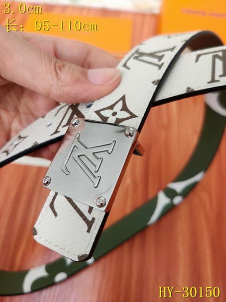 Super Perfect Quality LV women Belts(100% Genuine Leather,Steel Buckle)-233