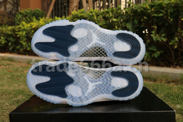 Authentic Air Jordan 11 Low “Navy Blue Snakeskin”