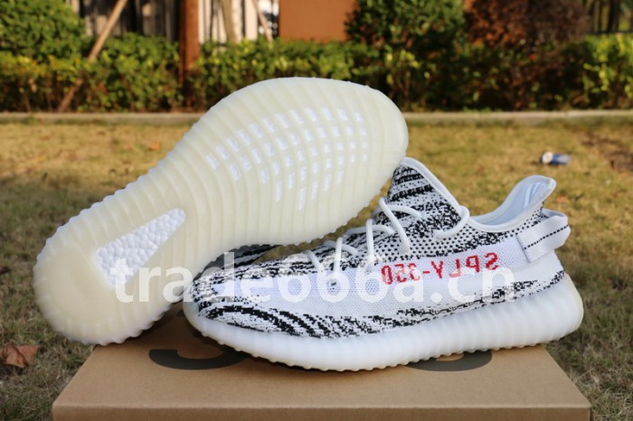 Authentic AD Yeezy 350 Boost V2 Zebra
