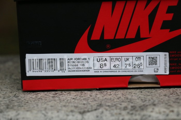 Authentic Air Jordan 1 High OG “Dark Mocha”