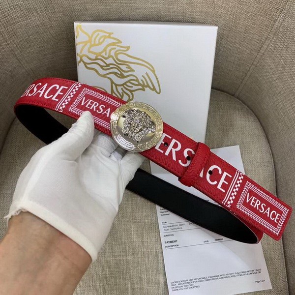 Super Perfect Quality Versace Belts(100% Genuine Leather,Steel Buckle)-671
