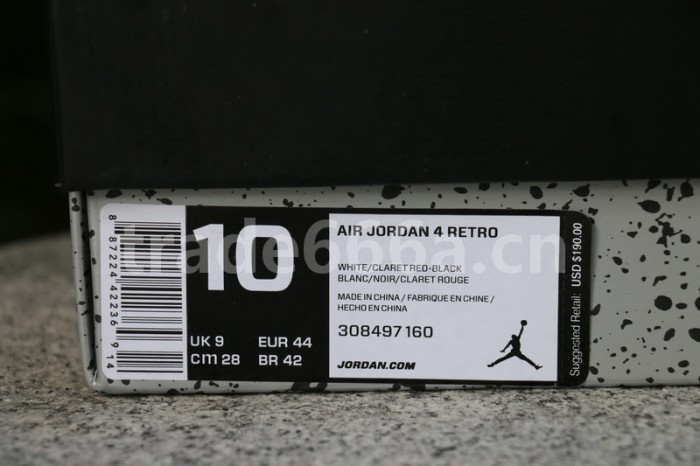 Authentic Air Jordan 4 Retro Fire Red 2018