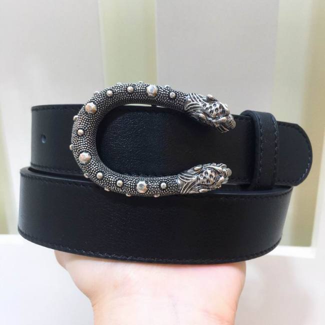 Super Perfect Quality G women Belts(100% Genuine Leather,steel Buckle)-451