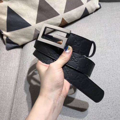 Super Perfect Quality G women Belts(100% Genuine Leather,steel Buckle)-464