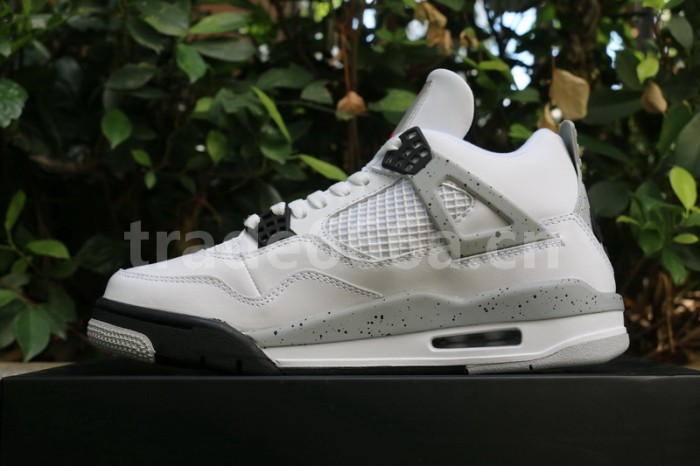 Authentic Air Jordan 4 “White Cement”