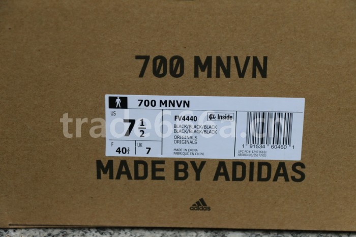 Authentic Yeezy Boost 700 MNVN “Triple Black”