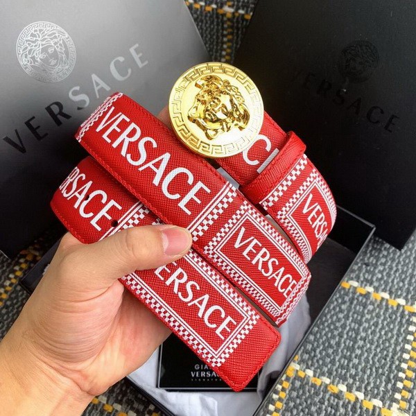Super Perfect Quality Versace Belts(100% Genuine Leather,Steel Buckle)-154