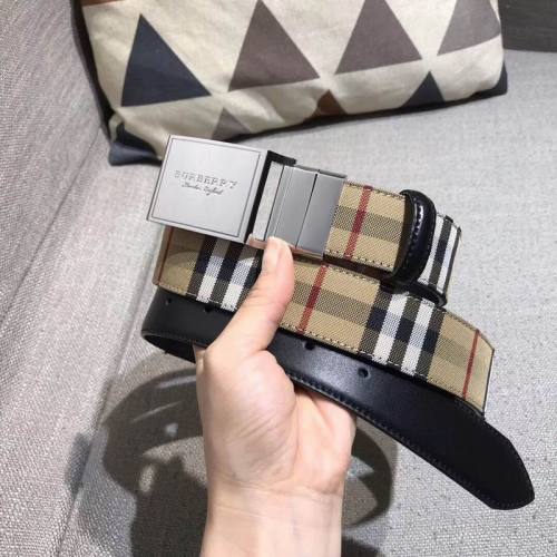 Super Perfect Quality Burberry Belts(100% Genuine Leather,steel buckle)-064