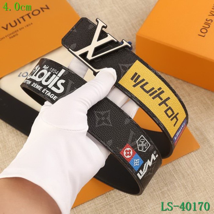 Super Perfect Quality LV Belts(100% Genuine Leather Steel Buckle)-1712