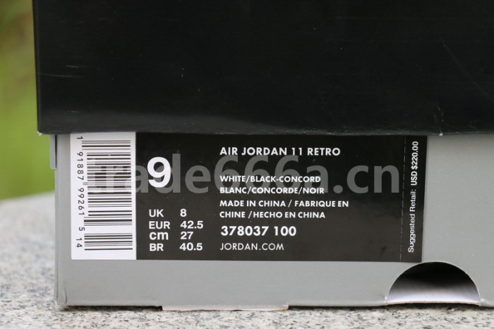 Authentic Air Jordan 11 “Concord” Retro 2018