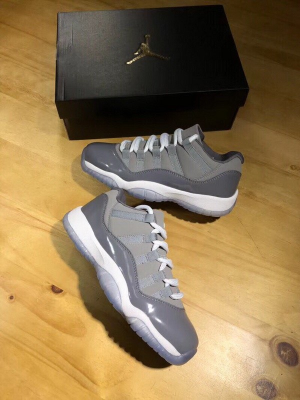 Authentic Air Jordan 11 Low “Cool Grey” GS