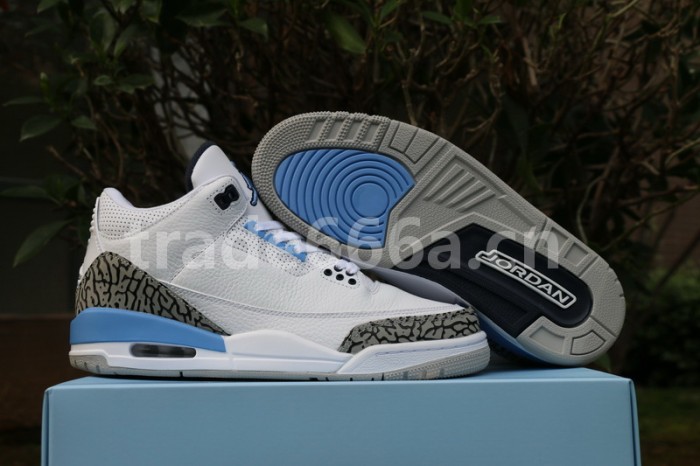 Authentic Air Jordan 3 “UNC” 2020