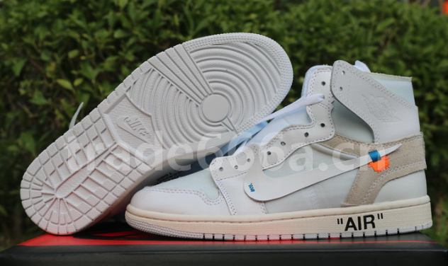 Authentic Off White x Air Jordan 1 White GS
