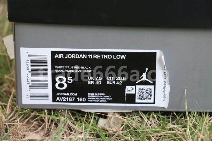 Authentic Air Jordan 11 Low “White Bred”