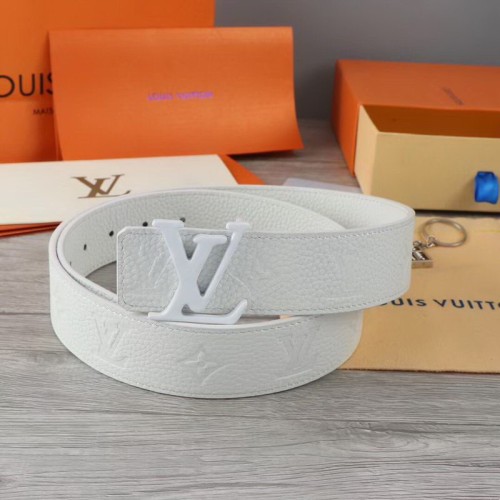 Super Perfect Quality LV Belts(100% Genuine Leather Steel Buckle)-1634