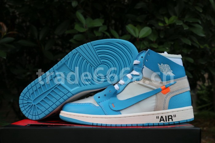Authentic OFF-WHITE x Air Jordan 1 “UNC”