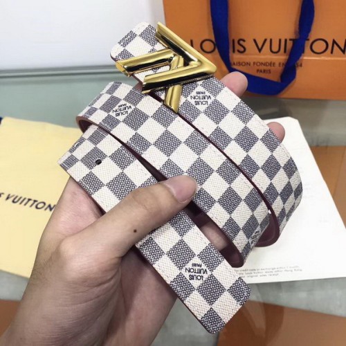 Super Perfect Quality LV women Belts(100% Genuine Leather,Steel Buckle)-044