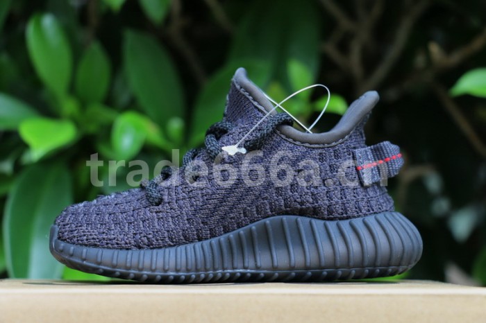 Authentic Yeezy Boost 350 V2 Static Black Kids Shoes