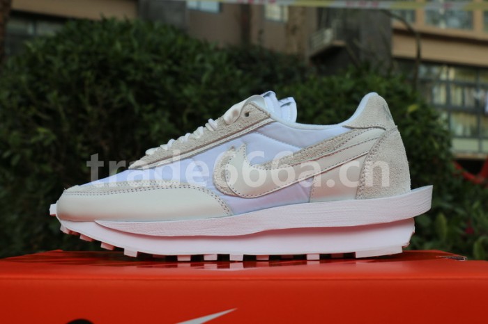 Authentic sacai x Nike LDV Waffle “White Nylon”