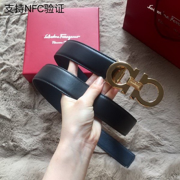 Super Perfect Quality Ferragamo Belts(100% Genuine Leather,steel Buckle)-1151