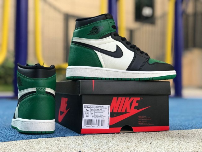 Authentic Air Jordan 1 High OG “Pine Green” GS