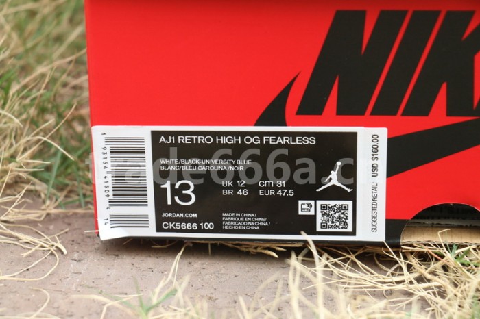 Authentic Air Jordan 1 “Fearless”