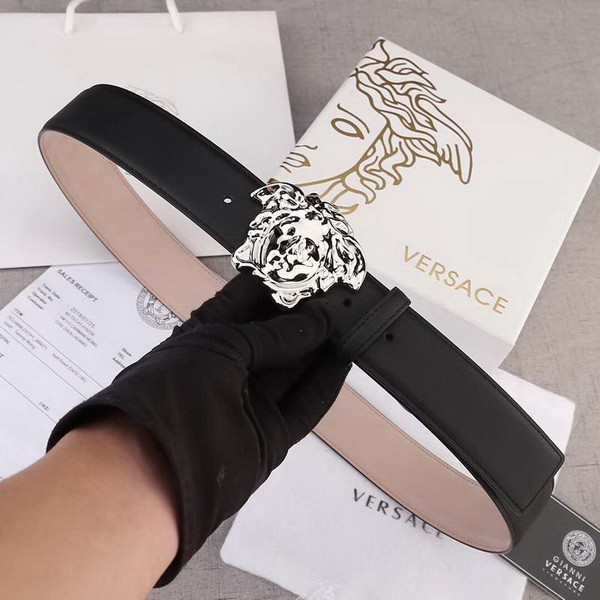 Super Perfect Quality Versace Belts(100% Genuine Leather,Steel Buckle)-263